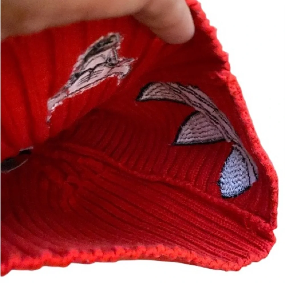 Kids Red Knit Beanie